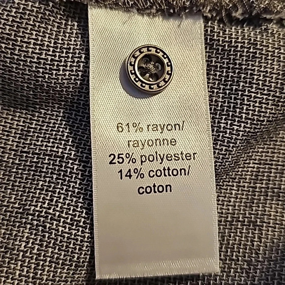 Maurices Grey Cross-over Blouse - Picture 6 of 7